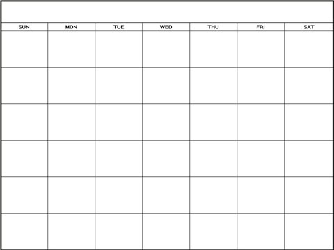 Free Printable Online Calendars on Free Printable Monthly Blank Calendar  Printable