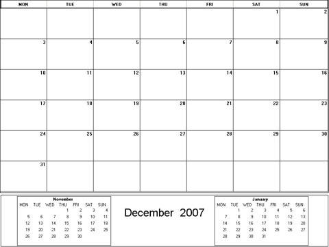 2007, printable calendar, printable calendars, blank calendar, blank calendars, image