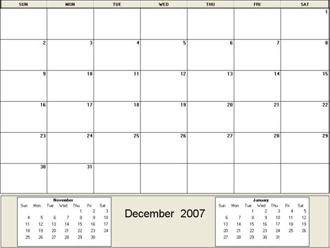 2007, printable calendar, printable calendars, blank calendar, blank calendars, image