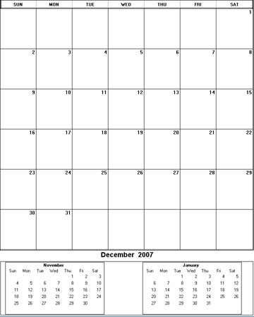 2007, printable calendar, printable calendars, blank calendar, blank calendars, image