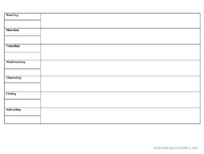 weekly planner