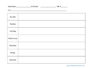 weekly planner